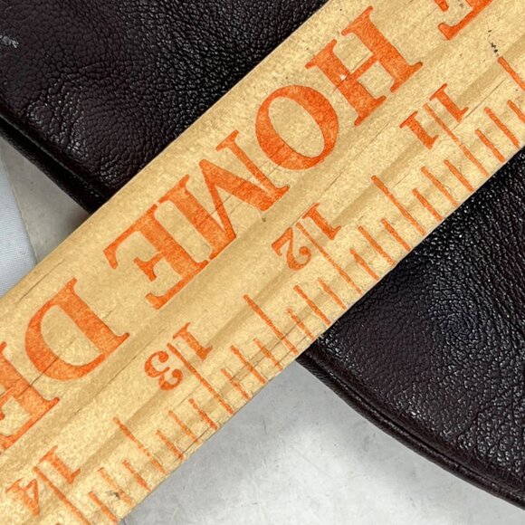 Y2K Rolfs Purse Bucket Bag Genuine Leather Brown Adjustable Strap Pockets - Picture 10 of 12